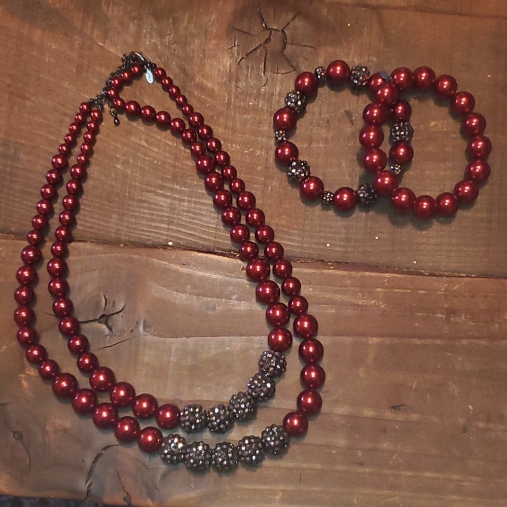 Bracelets and necklace